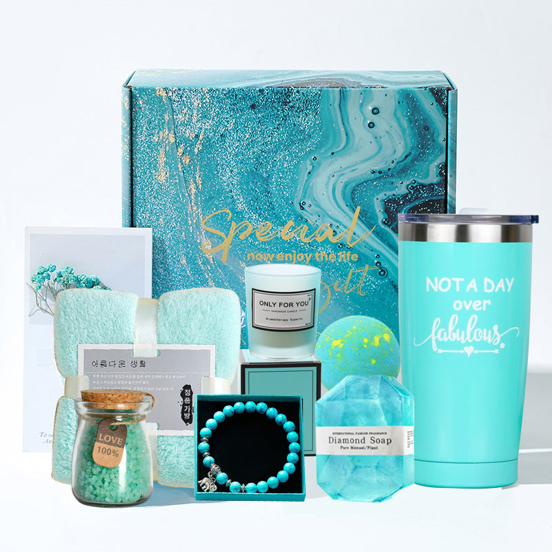 Bath Salts Aromatherapy Candle Gift Box Suit