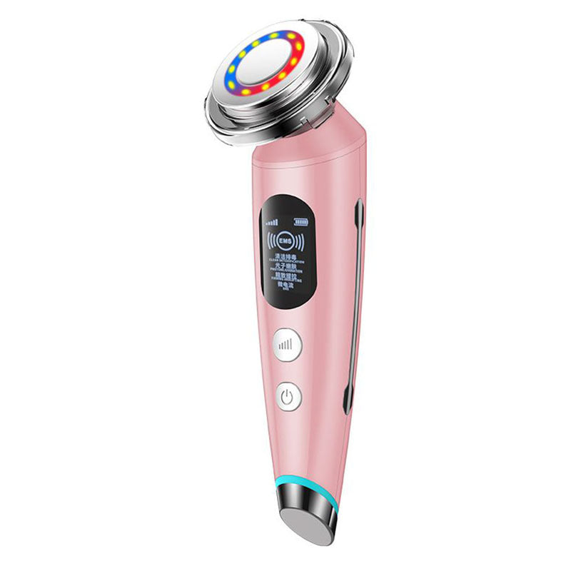 Ultrasonic Beauty Instrument – Red & Blue Light Photon Rejuvenation & Microcurrent Facial Massager