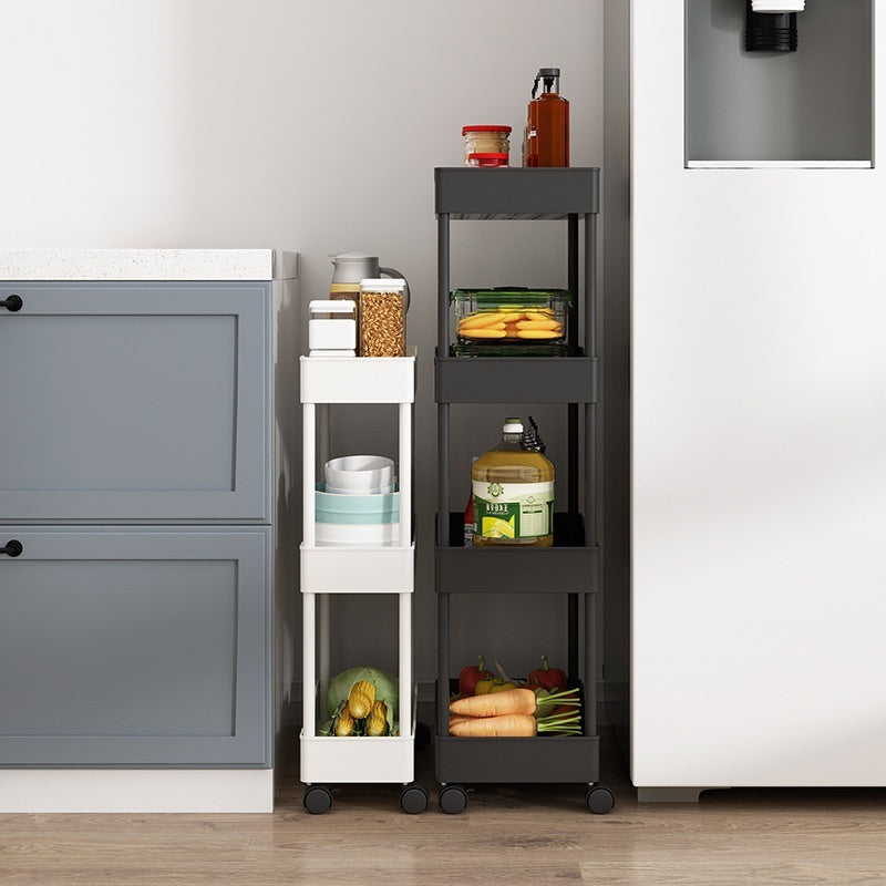 Multi Story Kitchen Floor Standing Small Cart Storage Rack