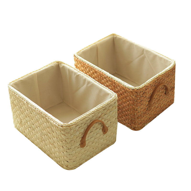 Storage Basket Rattan Woven Storage Box Clothes Cabinet