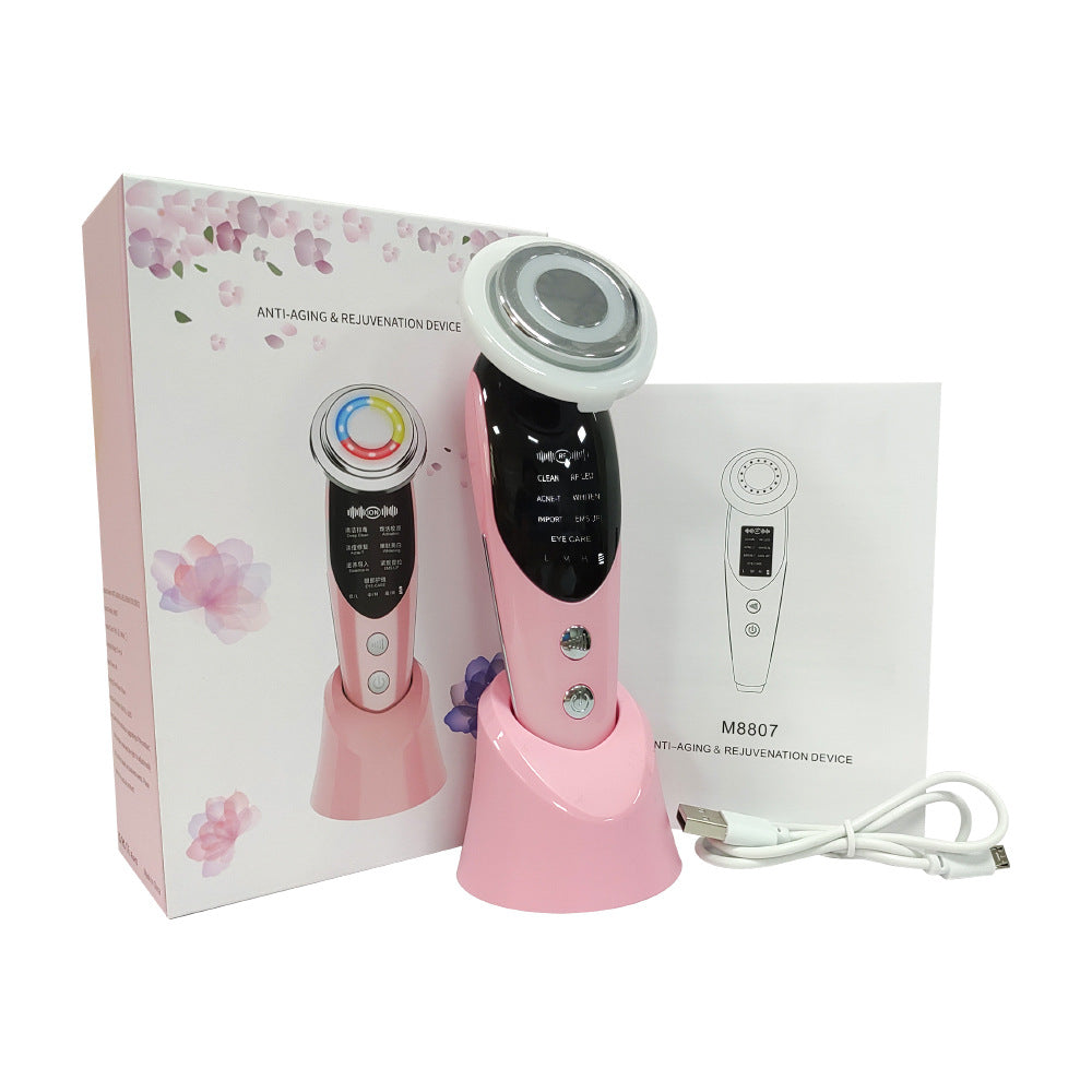 7-in-1 EMS Microcurrent LED Beauty Device – Vibration & Color Light Face Lifting Importer