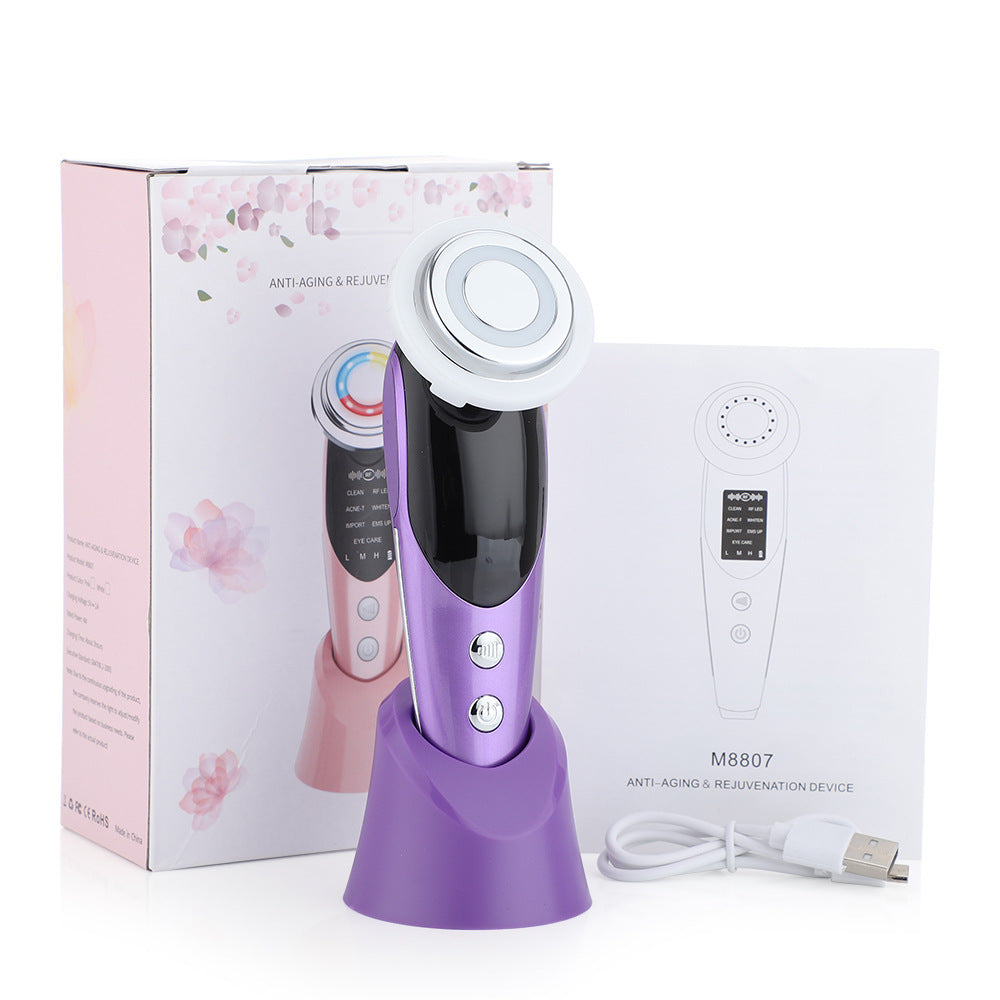 7-in-1 EMS Microcurrent LED Beauty Device – Vibration & Color Light Face Lifting Importer