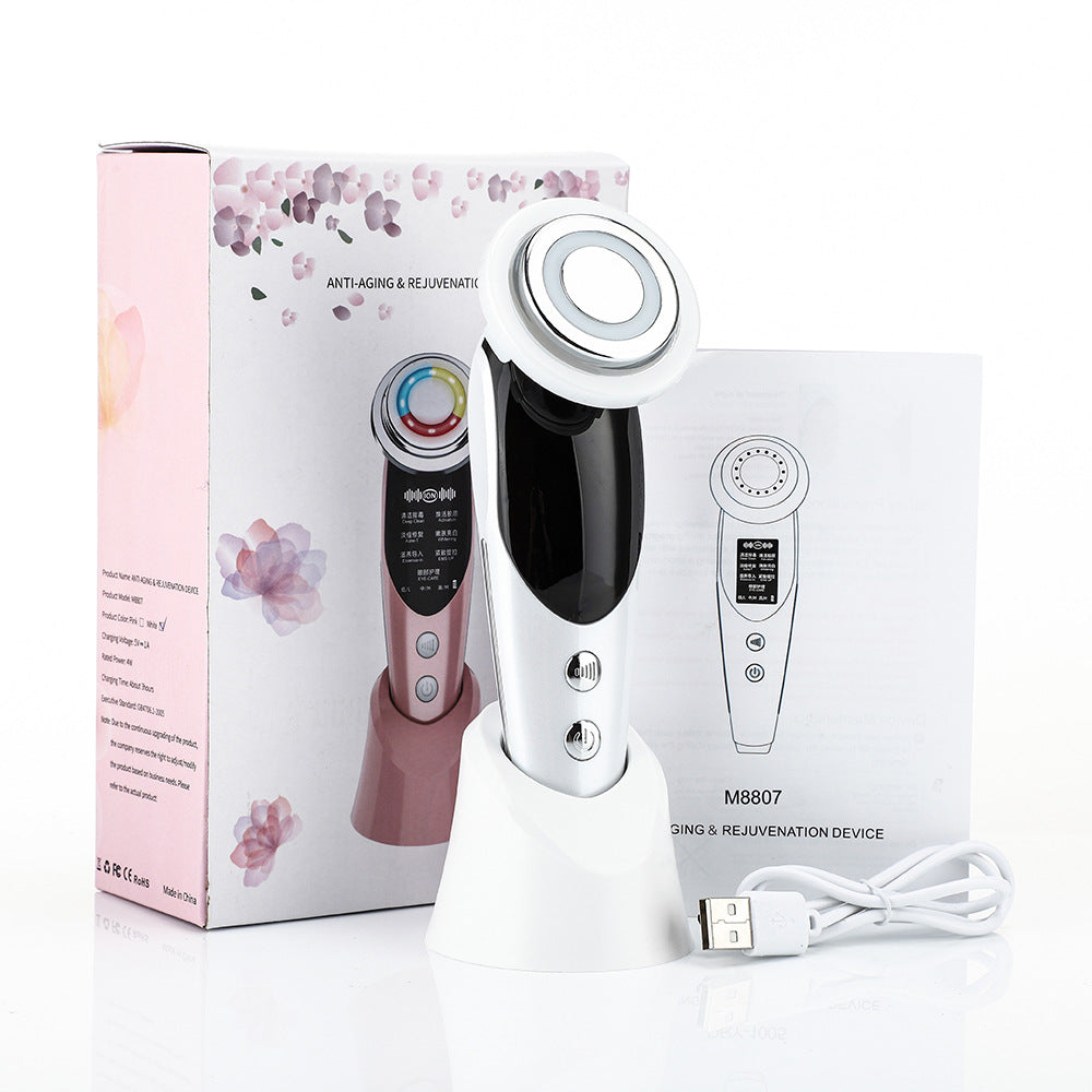 7-in-1 EMS Microcurrent LED Beauty Device – Vibration & Color Light Face Lifting Importer